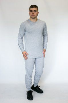 Кофта сіра трикотажна без начісування розмір 42 - по 60 57922000411-42-46 фото