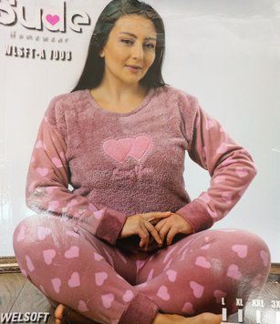 Жіноча махрова піжама 1654311502 фото