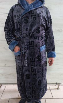 Чоловічий махровий халат (3XL) 1691224180 фото