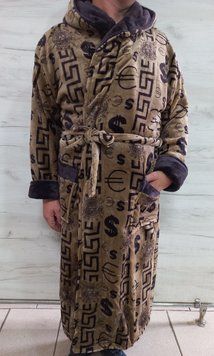 Банний Халат чоловічий т. синій-синій (4XL) 1067188475 фото